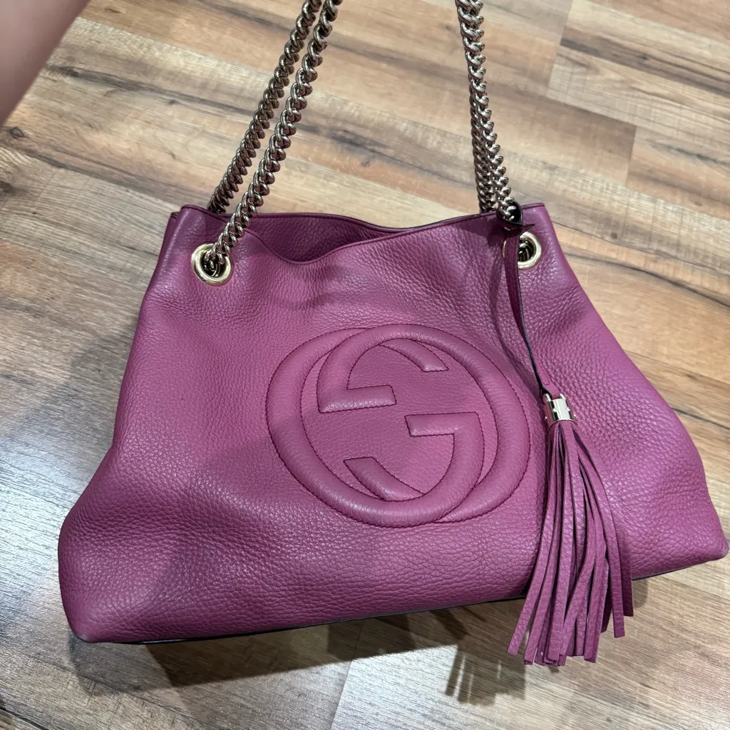 Gucci  soho chain leather tote - Image 3