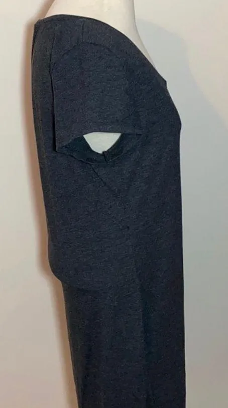 basic t shirt tee dress dark gray Large - Image 3