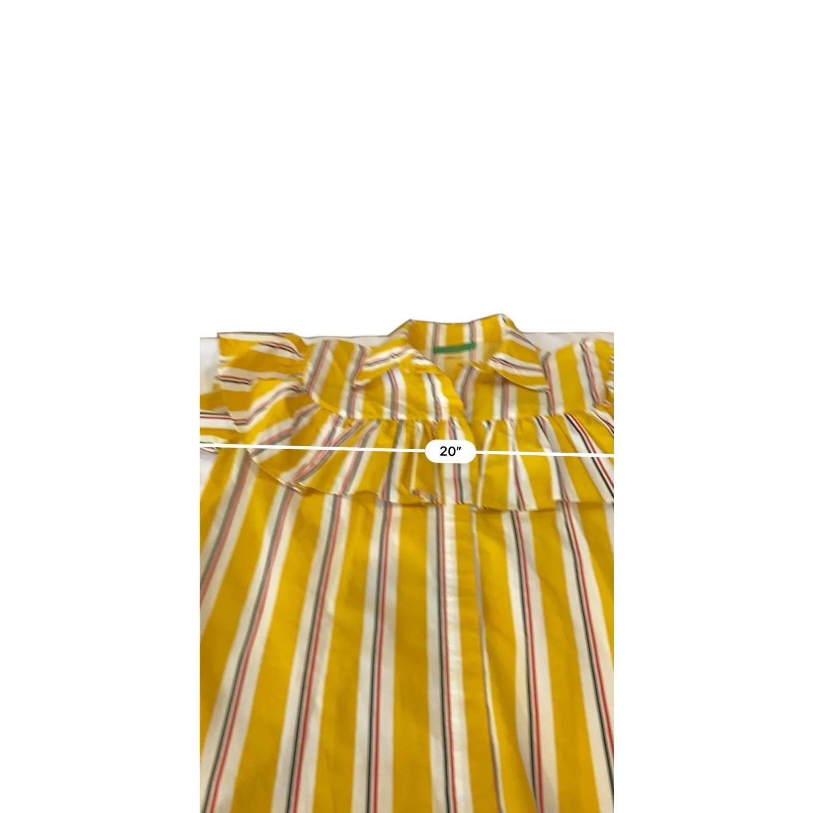 Clare V. Charlotte Top Women's size Small marigold Stripe - Image 7