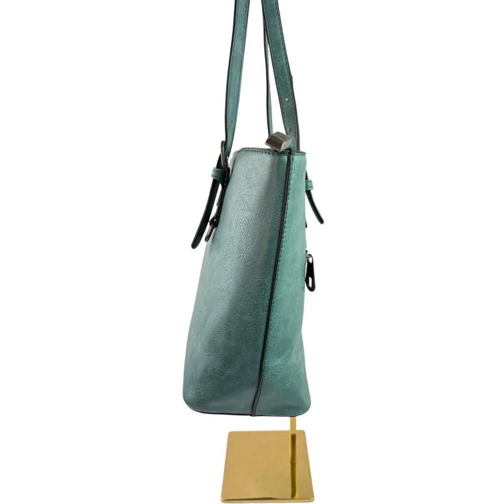*Montana West Purse Large Teal Aqua Vegan Leather Hobo Shoulder Bag Carry - Image 6