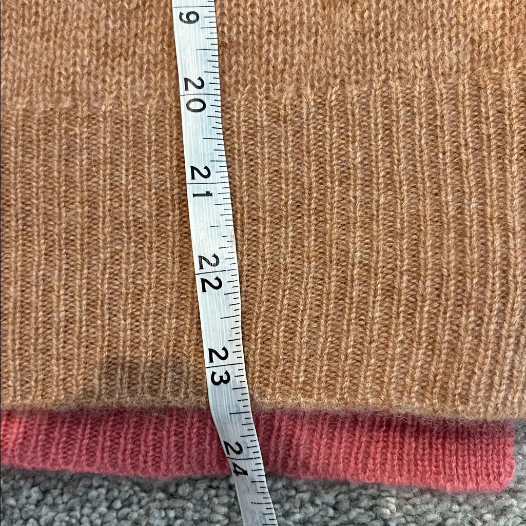 Saks Fifth Avenue Colorblock Two-Toned Cashmere Turtleneck Sweater (Sz XL) - Image 8