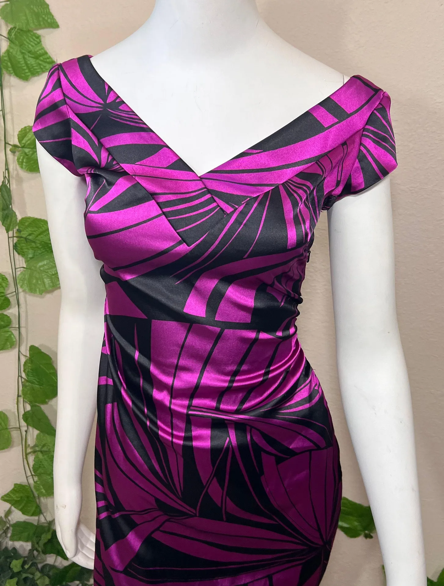 Mangy London Purple Black 1940’s Dress - Image 3