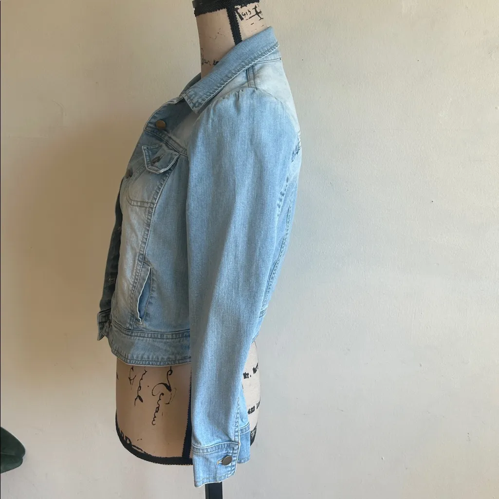 Tuckernuck Rizzo Denim Puff Shoulder Jacket Size XS - Image 7