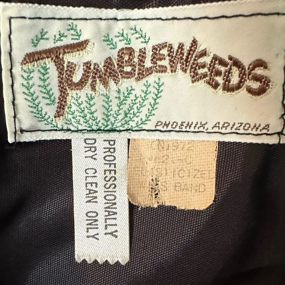 Vintage 70s Tumbleweeds Witchy Maxi Skirt Black Lace Velveteen Medium Edwardian - Image 8