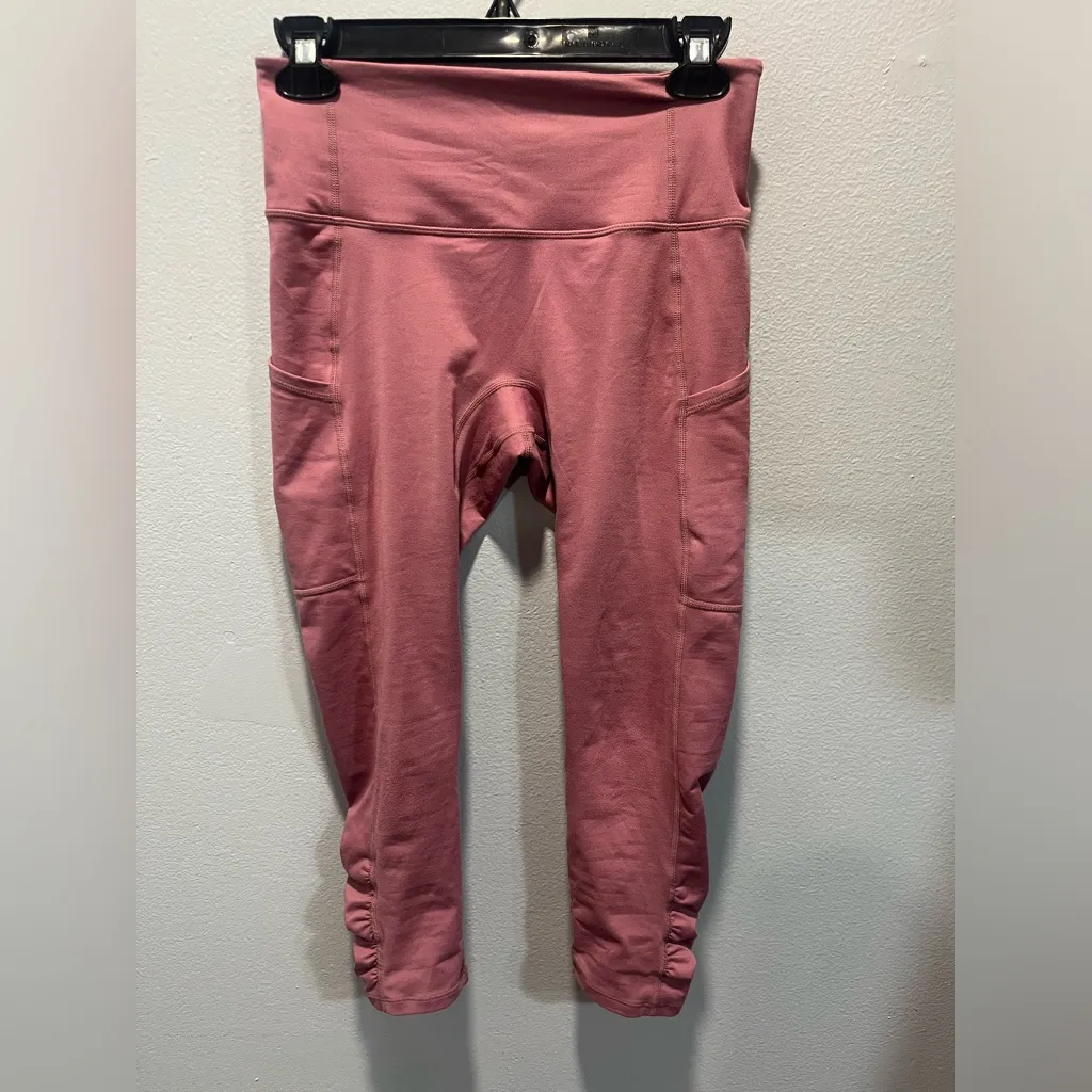 NWOT Free People XS Out Of Your League Legging Tibetan Rose Pink High Rise - Image 4