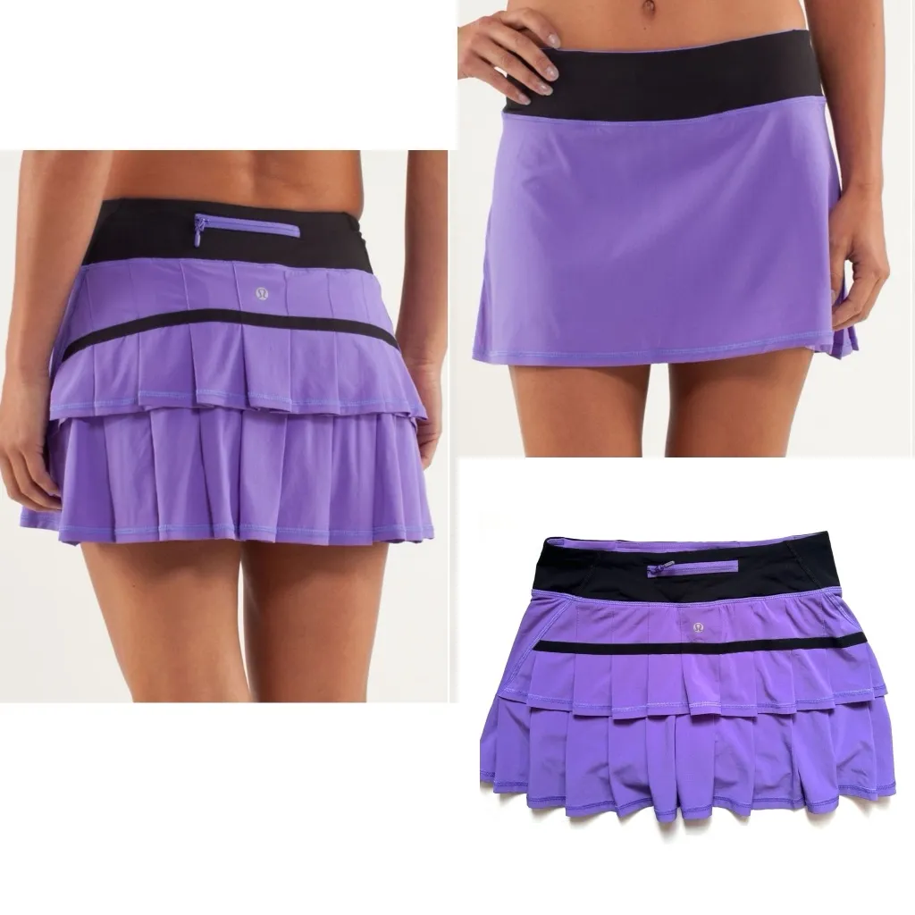 Lululemon Run Pace Setter Skirt Power Purple  Women's Skort Tennis Sz 4 - Image 2