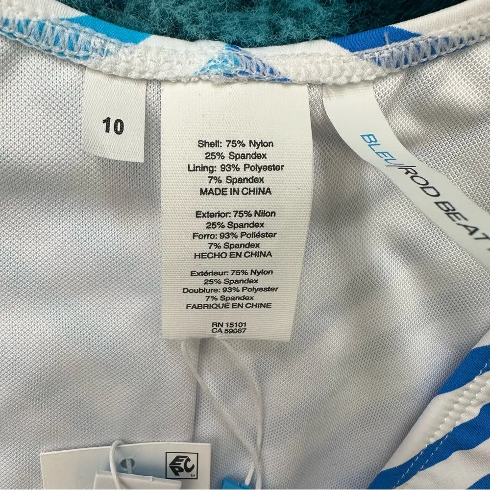 Bleu Rod Beattie Cap Sleeve Crop Bikini Top Size 10 - Image 5
