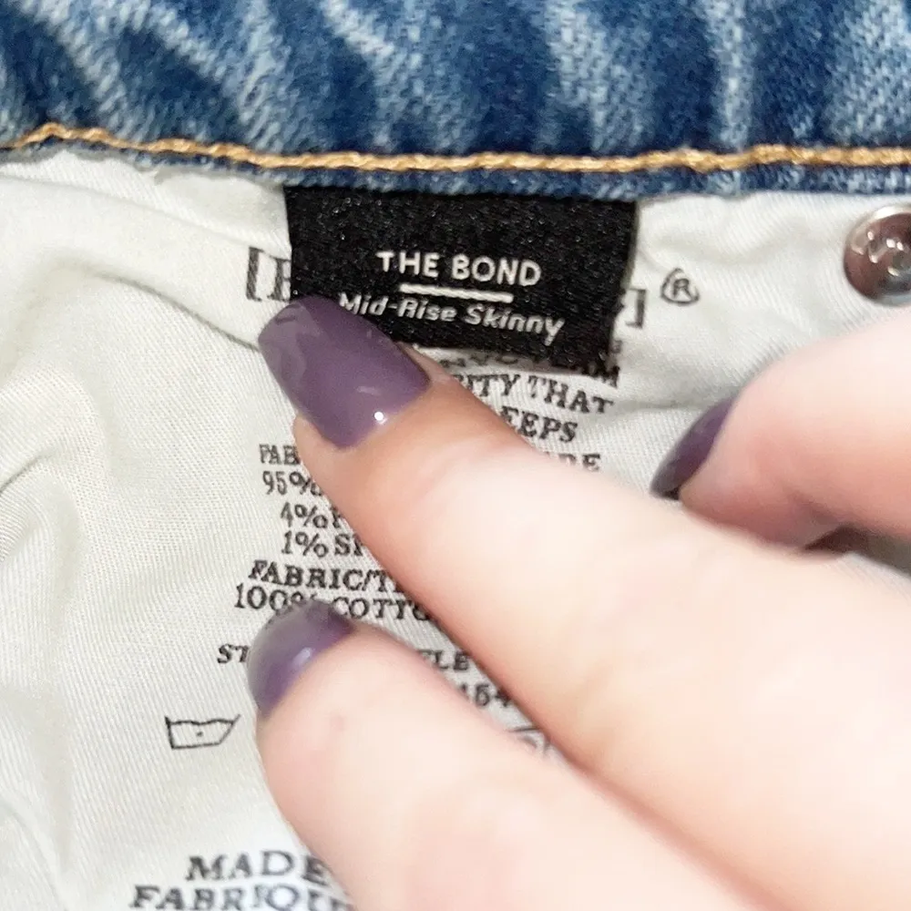 Blank NYC The Bond Mid Rise Skinny Distressed Jeans NEW - Image 11