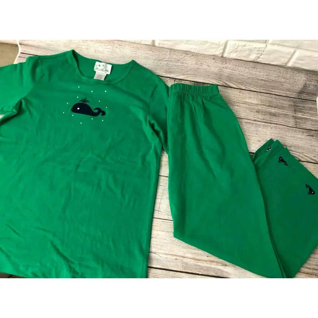 NWT Quacker Factory Maxi Skirt Set‎ w Shirt size Small Whale Rhinestones Green - Image 3