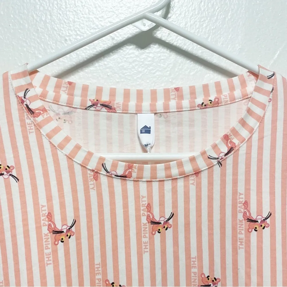 New! Pink Panther Long Sleeved Crew Neck Shirt Size M - Image 4