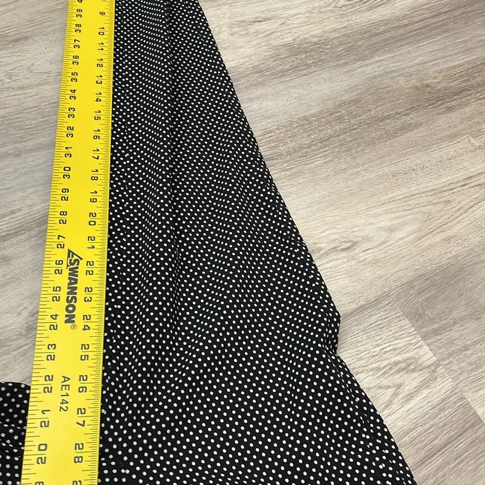 Lila Rose  Black with White Polka Dot Pull On Stretchy Pants Size 6 - Image 9