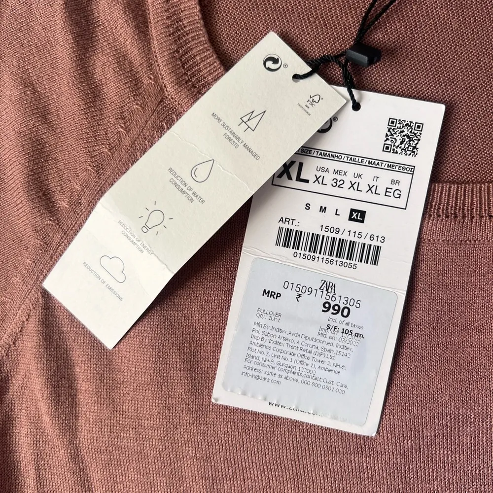 Zara Knit Lightweight Crewneck Sweater | XL NWT - Image 5