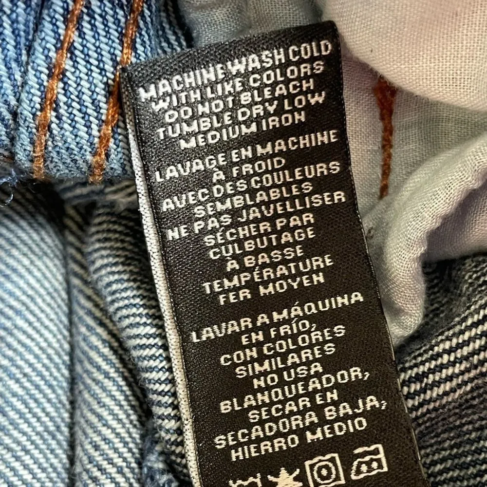 Celebrity Pink Distressed Boyfriend Jean Jacket Size XS Oversized - Image 7