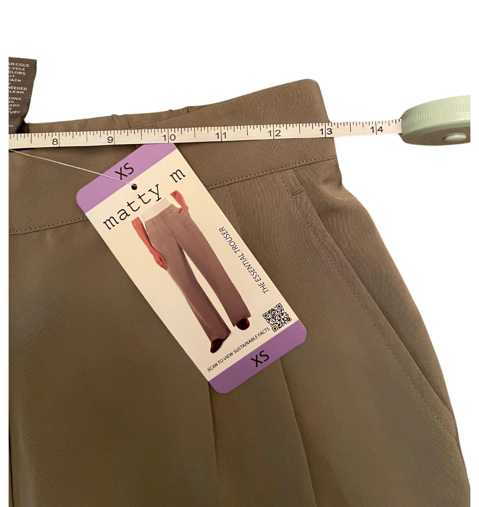 matty m High Waisted Wide Leg Trouser Size XS NWT - Image 6