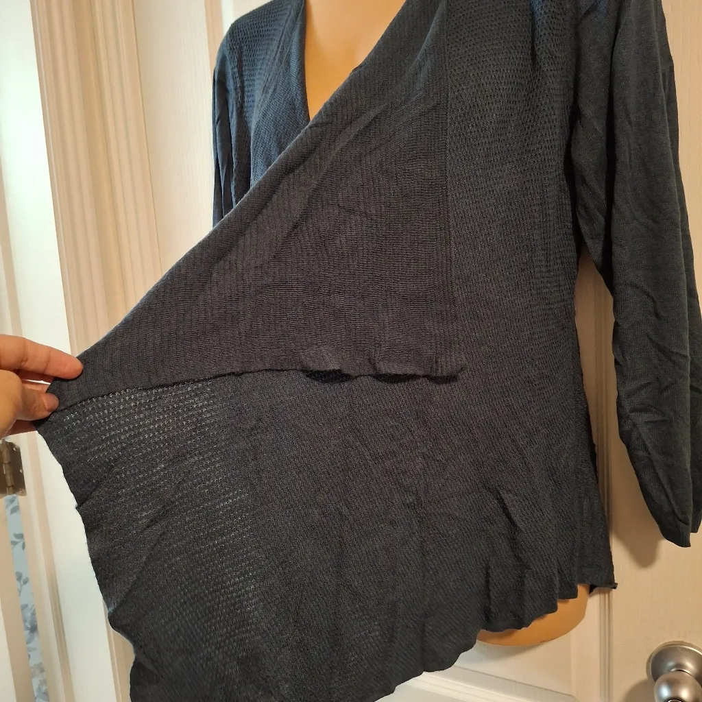 Torrid NWOT SZ 3 Women's Open Front Blue Sweater/Cardigan - Image 6