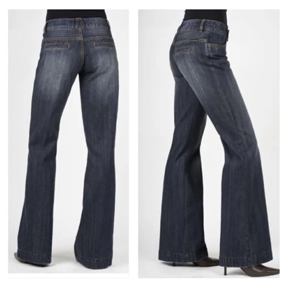 NEW STETSON 214 City Trouser Jeans Wide Leg Women's Size 14 Regular Western NWT - Image 7