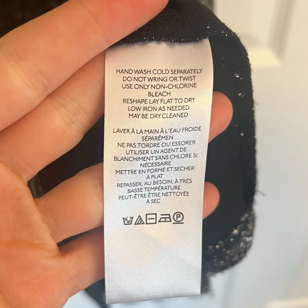 NWT UO Urban Outfitters Arna Sparkle Cut Out Midi Dress Black Noir Small - Image 12