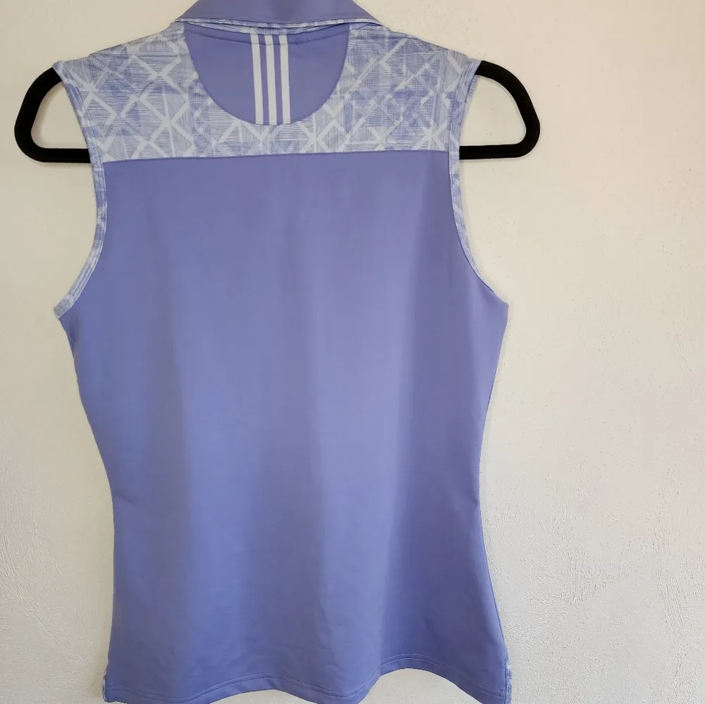NWT Adidas collared Golf top size S purple - Image 4