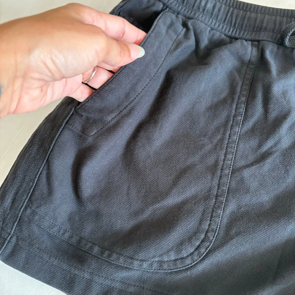 NWT Athleta Farallon Cotton Athletic Shorts Black L - Image 7
