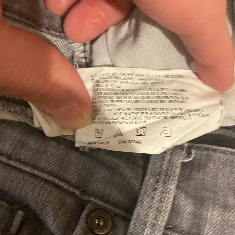 Gloria Vanderbilt Gray High Rise Straight Leg Amanda Denim Jeans EUC Sz 10 - Image 4