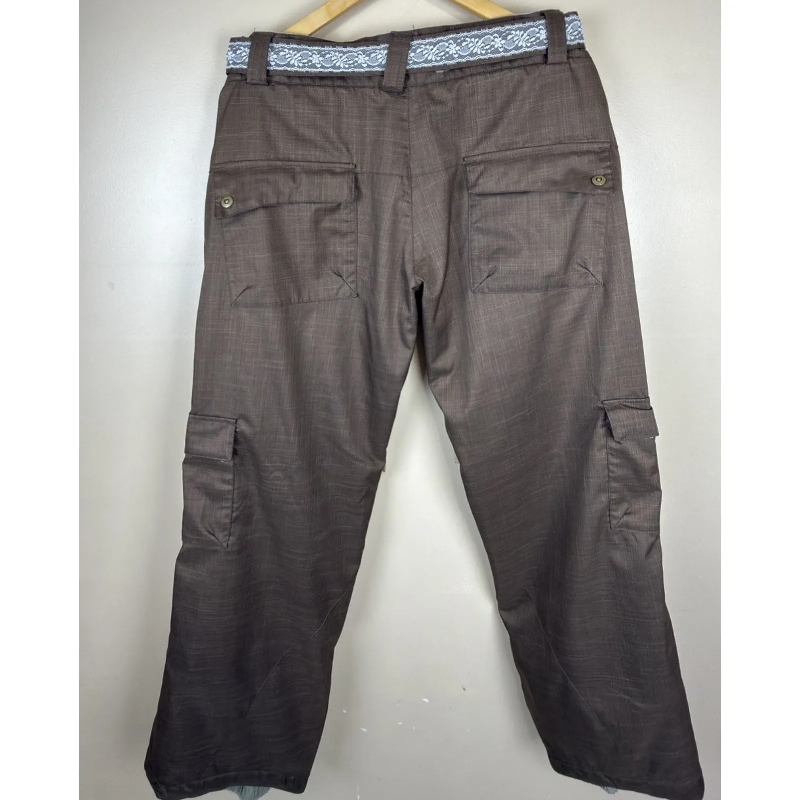 Ride Snowboards Women’s Snowboard Pants Size L Stripe Waterproof Insulated Brown Size L - Image 7