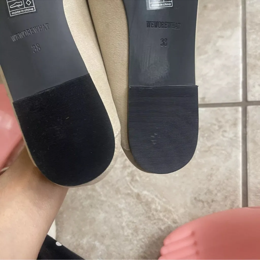 weworewhat loafer shoes taupe size 38/usa‎ 8
 Slip on beige comfort women’s - Image 10