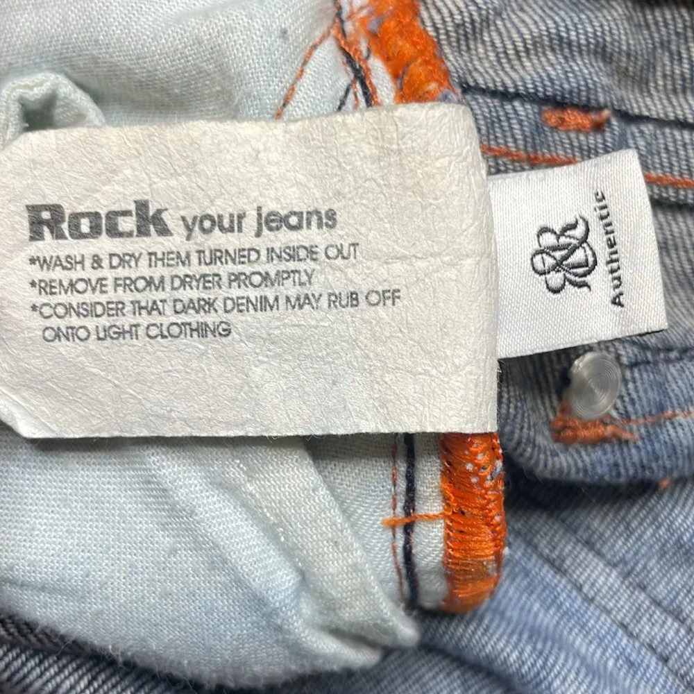 Rock & Republic Wide Leg Dark Wash Denim Jeans Size 26 - Image 7