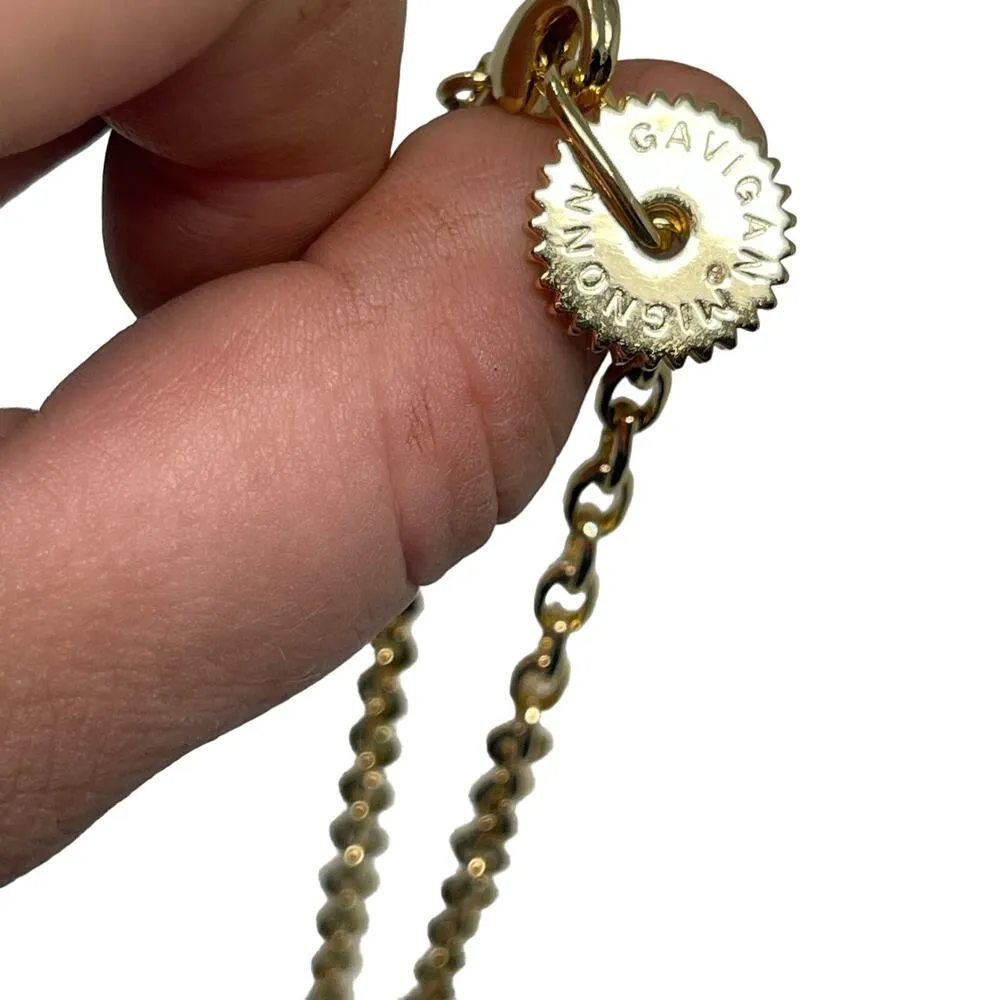 Mignonne Gavigan Margot Black Pearl Necklace in gold plated chain - Image 4