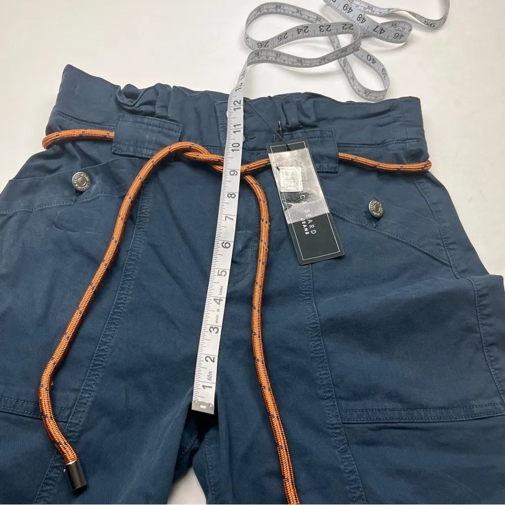 Veronica Beard Jeans Karter With Patch Pockets Women Size 27 Blue Twill Pant NEW - Image 9