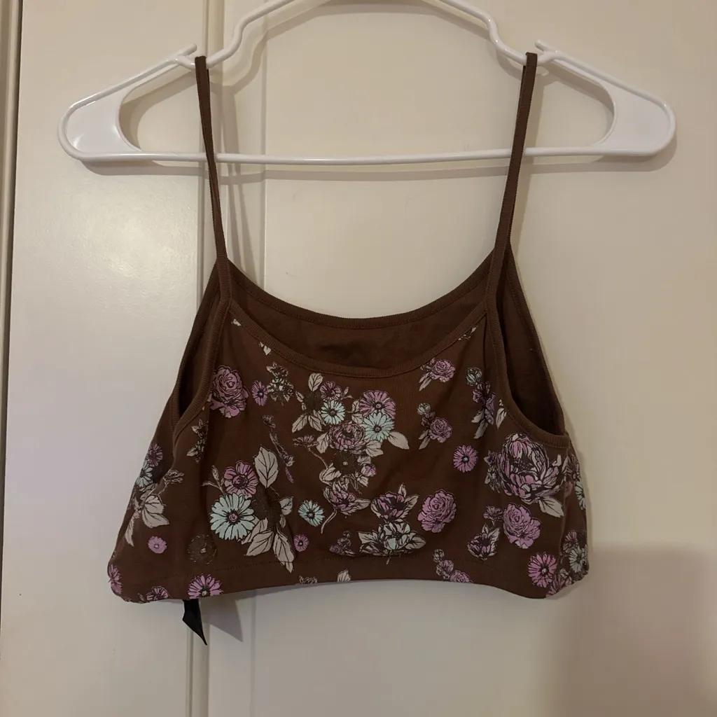 Urban Outfitters Brown Floral Camisole - Image 3