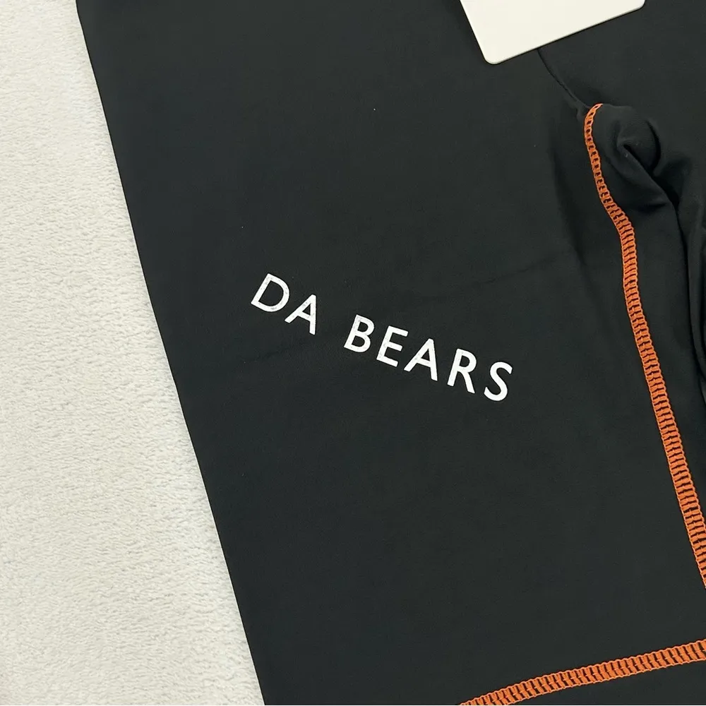 WEAR by Erin Andrews Black Chicago Bears NFL Football Yoga Bike Shorts Womens XS - Image 3