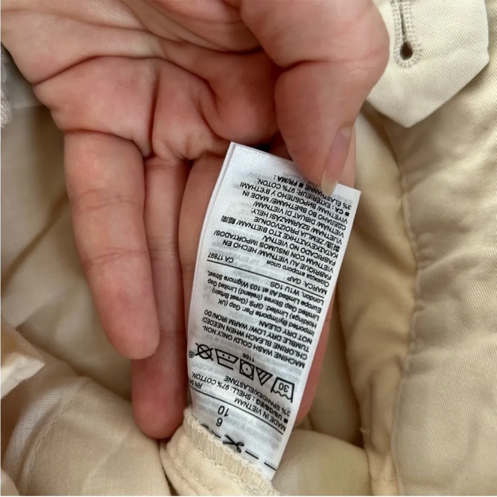 Gap 10 Inch Khaki Bermuda Shorts Women Size 6 Spring Summer Office Fall - Image 5