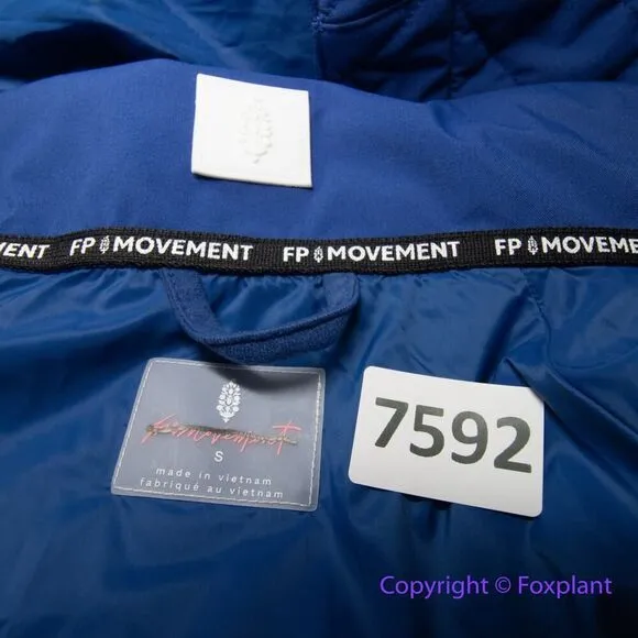New! Free People Movement All Prepped Ski Jacket in Sapphire Blue size S‎ - Image 11