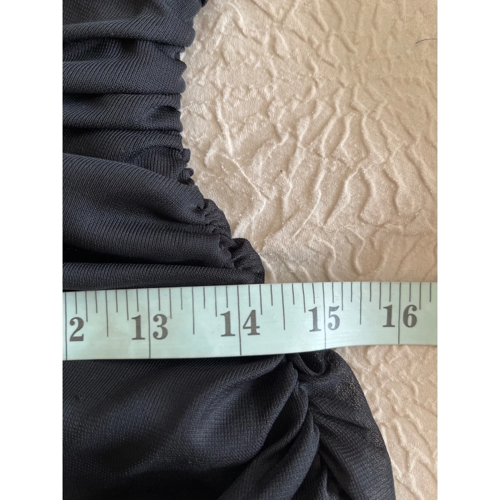 Blondie Nites Black Halter Neck Maxi Dress Rhinestone Ruched Formal Party Gown‎ - Image 8