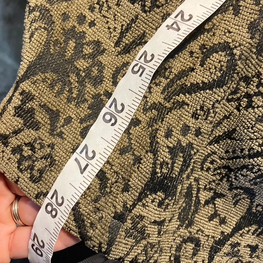 Cynthia Max Linen Rayon Blazer Jacket M Brown Tapestry Paisley USA Made‎ Vintage Tan Size M - Image 15