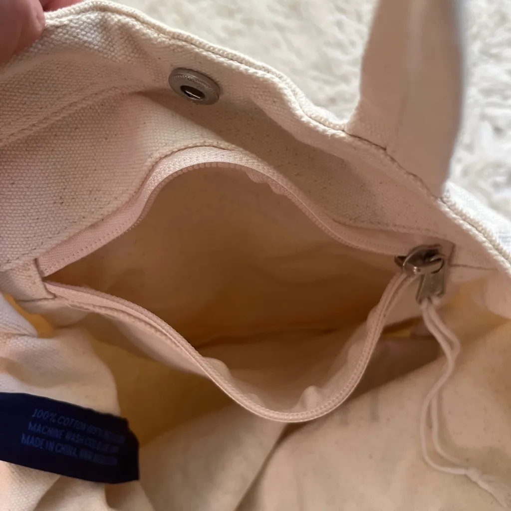 BAGGU 100% cotton canvas “one for you, a few for me” snap closure tote bag - Image 7