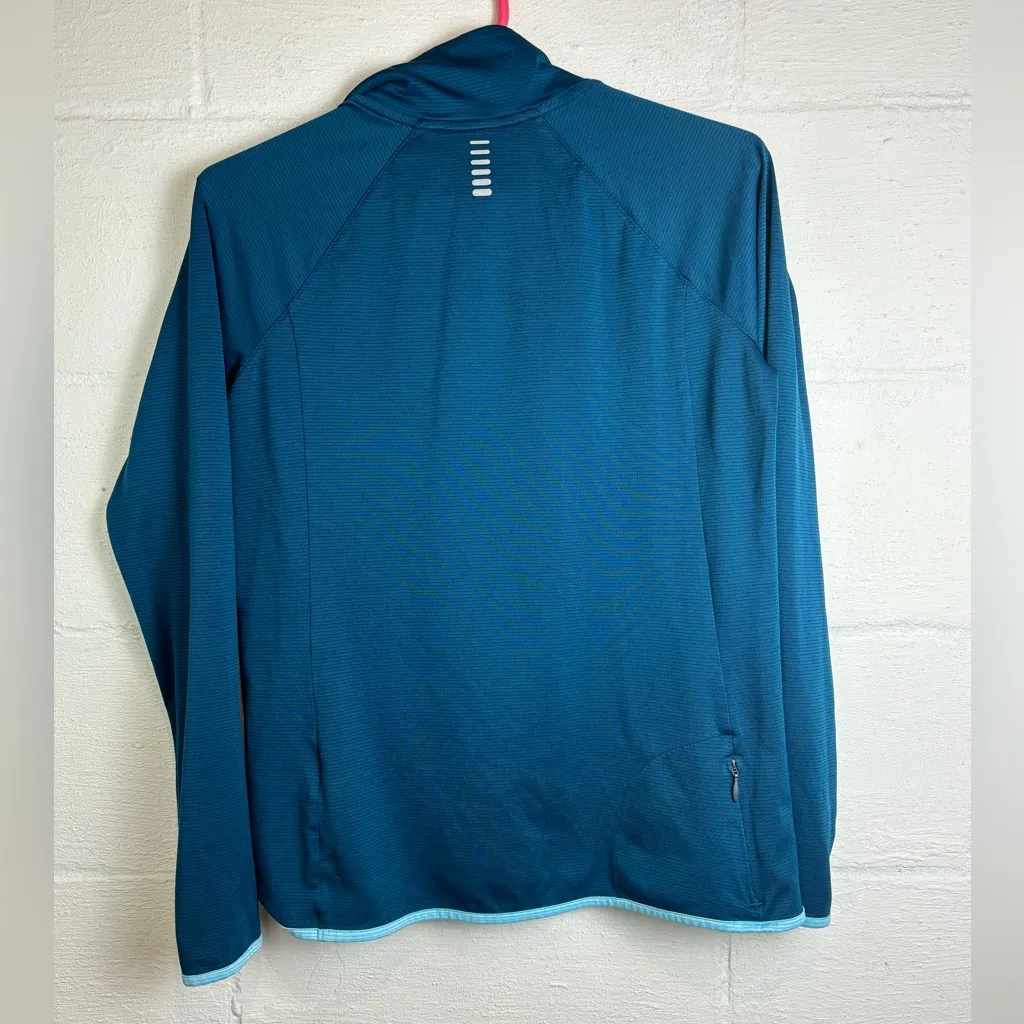Under Armour Teal Quarter Zip Casual Activewear Workout Lightweight Long Sleeve - Image 5