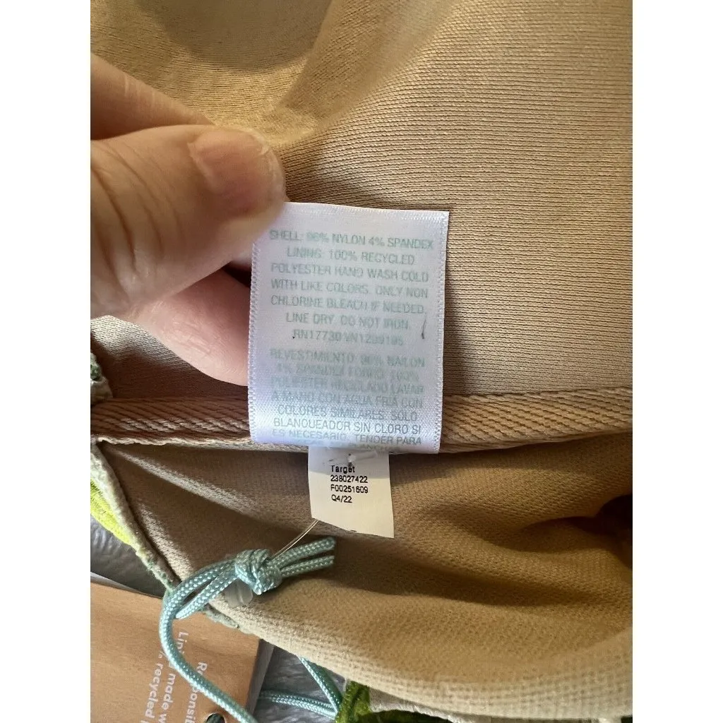 Women's Banana Print Pique Bandeau Full Coverage One Piece Swimsuit‎ Kona Sol XL - Image 12