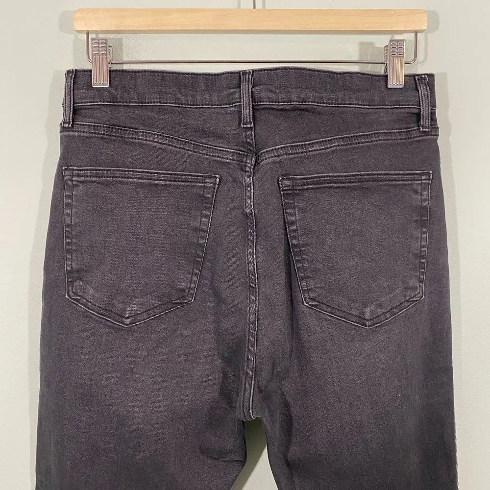 Topshop Women's Black Moto Leopard Tuxedo Striped Jamie Jeans Size W32 - Image 6