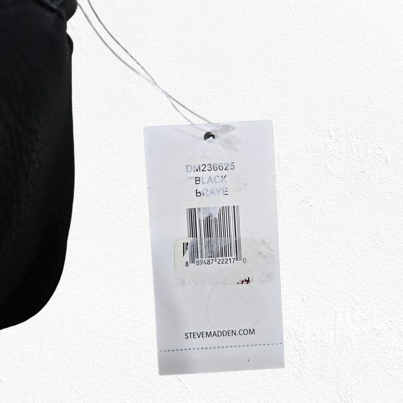 Steve Madden Braye Black Crossbody Bag Boho Embroidered Floral Studded Purse - Image 5