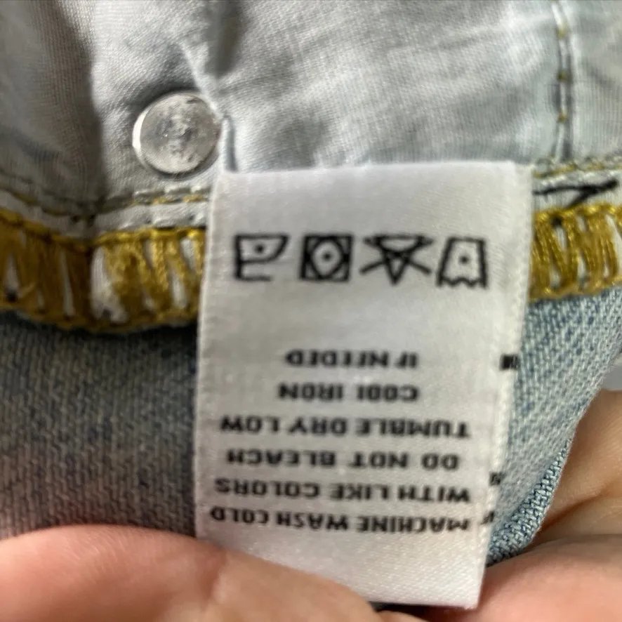 Princess Polly‎ XX Light Wash High Rise Mom Jeans Women's Size 6 Denim Pants - Image 12