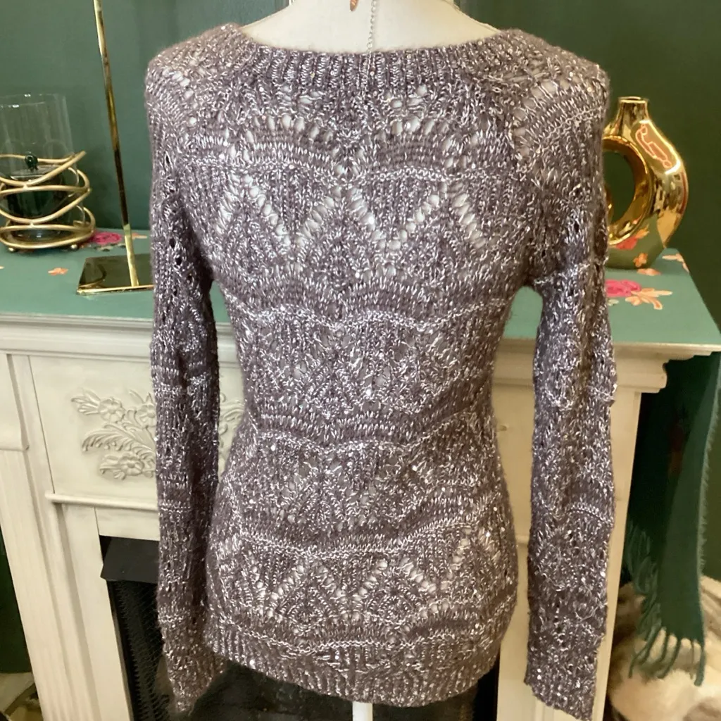 Studio Y Sparkly Textured Knit Sweater with sequins - Image 2