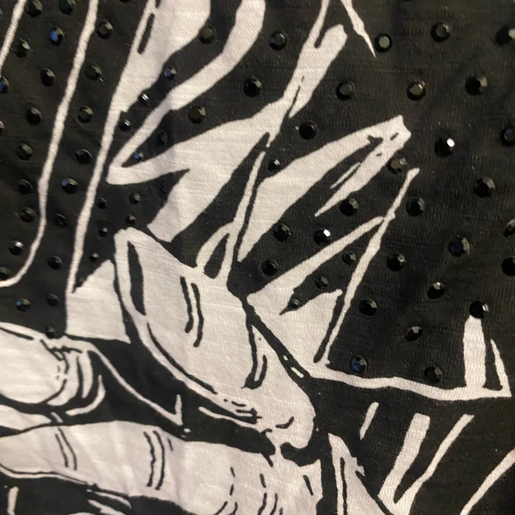 Disney Star Wars Darth Vader Womens White Tee T Shirt S 40” Oversized Stones - Image 3