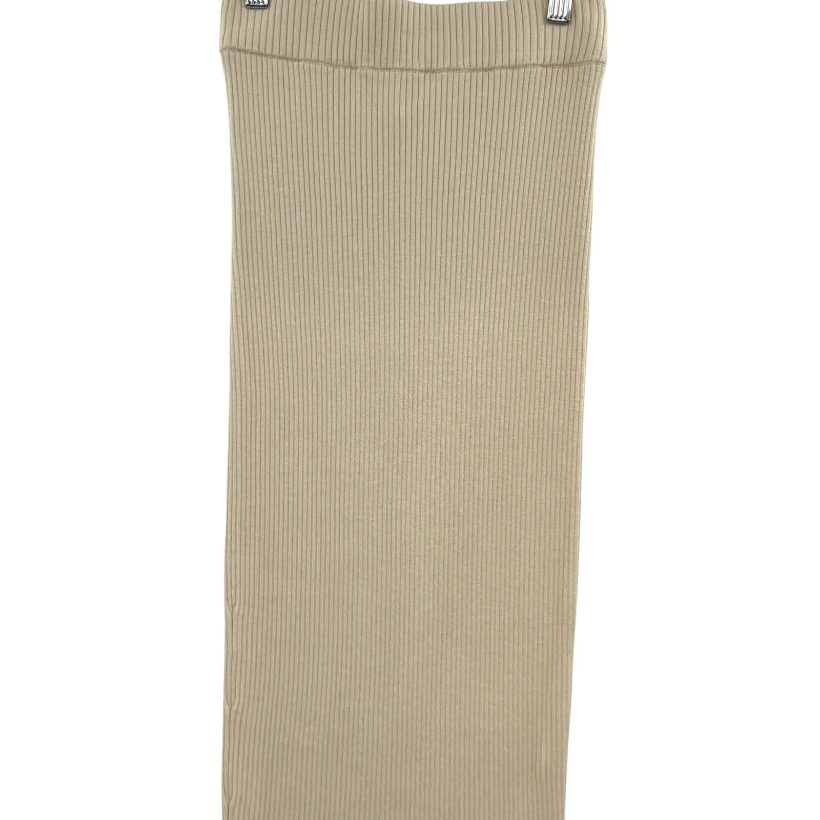 Camila Coelho Dahlia Skirt Midi Sweater Knit Stretch Ivory‎ Cream Size Small - Image 5
