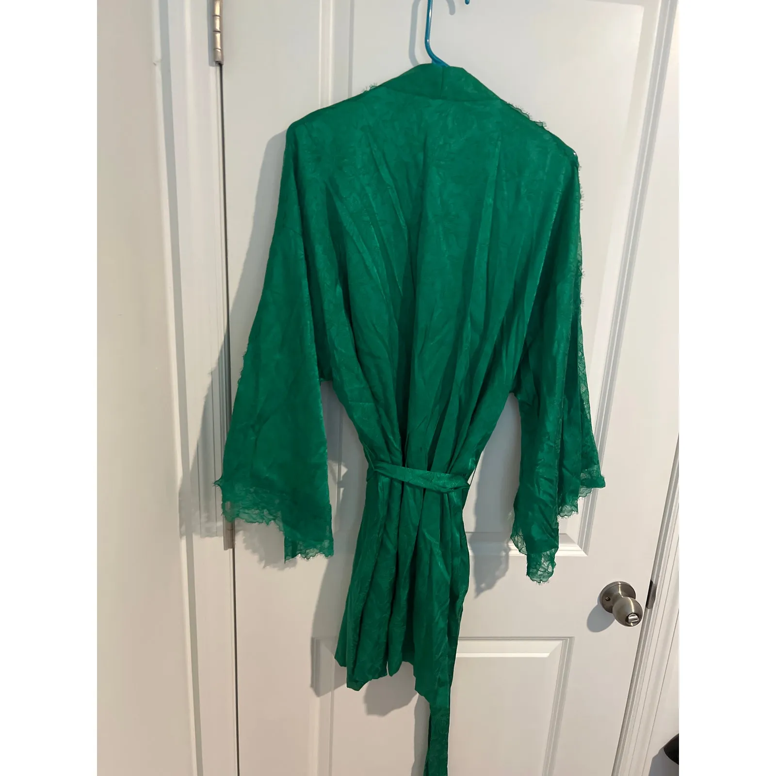Victoria’s Secret Lace Inset Robe – Size XL/XXL – Green – Viscose Blend - Image 7