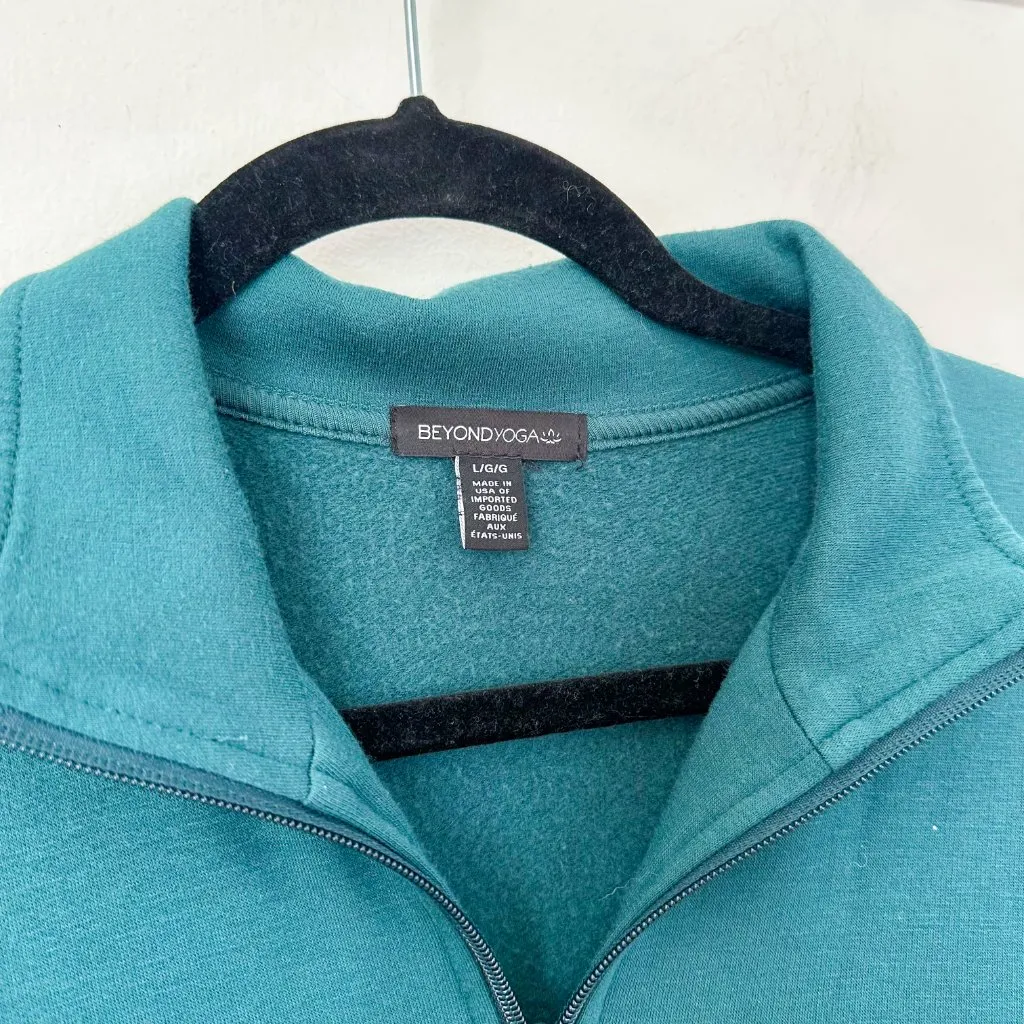 Beyond‎ Yoga | Ski Weekend Jumpsuit Sweatsuit in Midnight Green Large - Image 6