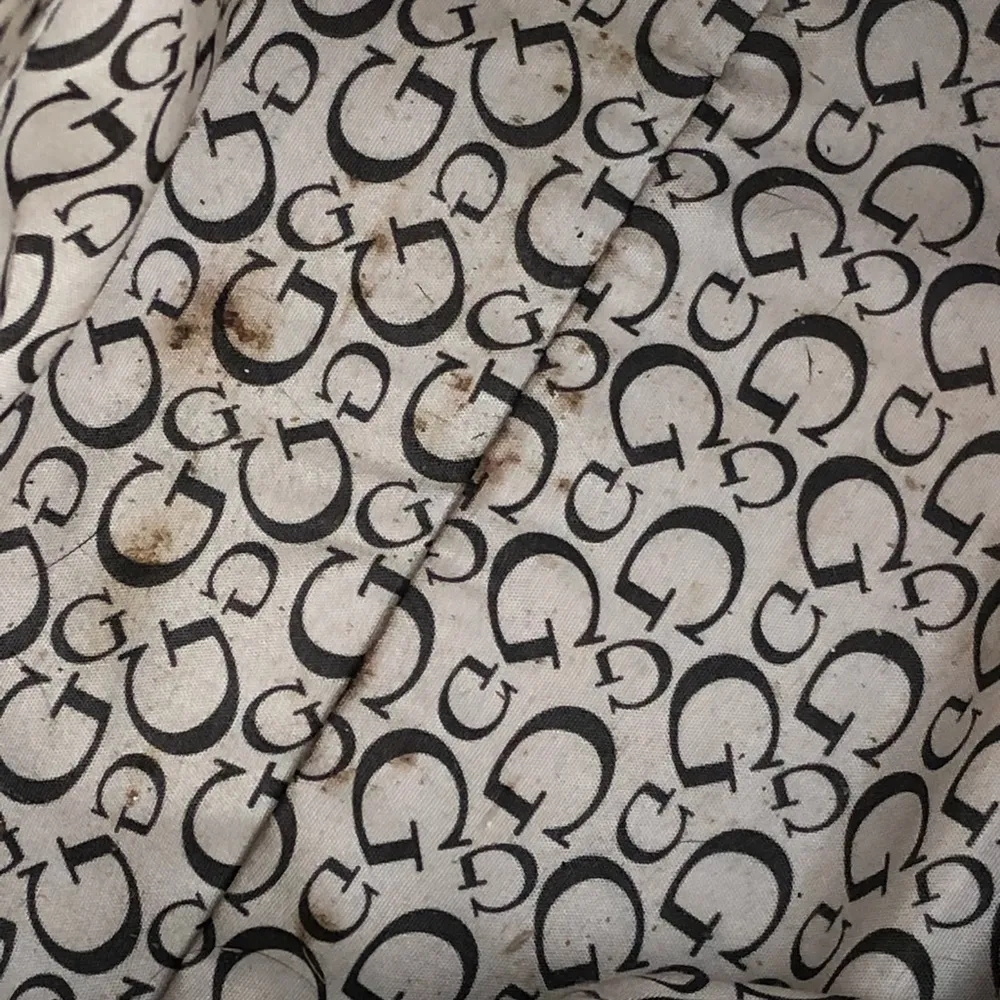 GUESS Signature Logo Brown Khaki Large Tote Bag - Image 7