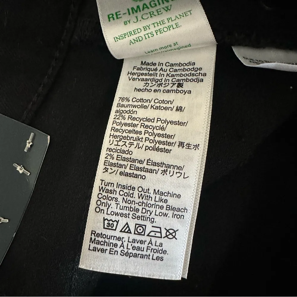 J. Crew Factory Jeans Womens Mid Rise Flare Crop Black All - Image 8