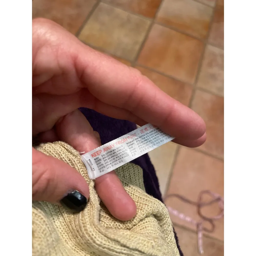 Free people, beach, ribbed, boxy, oversized, sweater, size extra small - Image 2