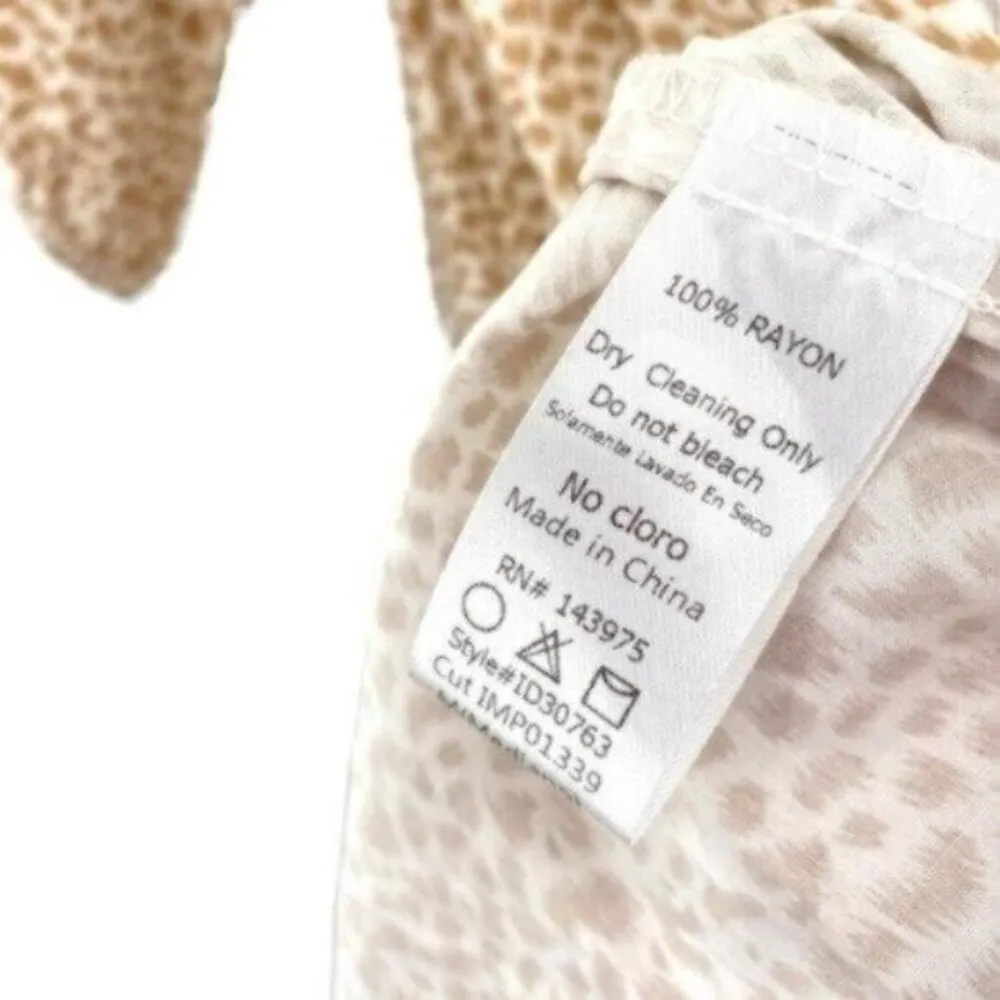 Leopard Animal Print Babydoll Dress Smocked Tiered - Image 10